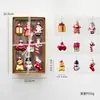 Adornos de Vidrio Decorativos Navideños Transfronterizos con Forma de Muñeco de Nieve, Papá Noel, Árbol de Navidad, Adornos de Decoración, Regalos de Navidad