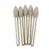 Nuevo Cabezal de Rectificado de Diamante Soldado con Vástago de 3 mm para Desbarbado de Jade, Cabezal de Rectificado Eléctrico para Tallado de Agujeros Internos de Metal, Forma Ovalada Alargada
