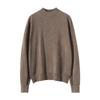 Suéter de cachemira para mujer, 100% cachemira pura, otoño e invierno, nuevo, fino, cuadrado, fino, cuello semi-alto, tejido, manga larga, base.