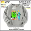 Ropa de Sudadera con Cuello Redondo y Bloques de Construcción Digitales Numberblocks para Niños y Niñas, Chaqueta Infantil Forrada de Felpa para Otoño e Invierno