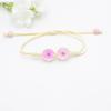 Pulseira Europeia e Americana Mais Vendida de Renda de Flores Secas Tecida à Mão Flor Gimmel Narciso Flor de Cerejeira Flor Imortal Espécime de Planta