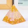 Gravel de cristal de 3 cm para cruzar fronteras, pegamento de gota, adornos de pirámide, decoración de torre de energía para escritorio de oficina en casa, adornos al por mayor