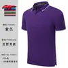 Overol tipo polo de fábrica directa camiseta logo manga corta ropa de trabajo empresarial solapa ropa de clase impresión bordado