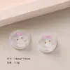 Desenhos animados diy resina acessórios acessórios animal pudim creme cola artesanal grampo de cabelo capa de telefone celular sapato fivela acessórios lote