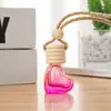 Botella Vacía Colgante Difusor de Aroma para Ventilación de Coche Freshener de Vidrio al por Mayor Corazón de Colores Botella Vacía