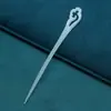 Grampo de Cabelo de Acetato Acessórios de Cabelo Grampo de Cabelo de Jade Sintético Estilo Antigo da Dinastia Han Grampo de Cabelo de Acetato no Atacado Grampo de Cabelo de Folha de Acrílico
