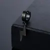 Tendencia transfronteriza colgante de rayo hebilla de oreja de acero de titanio personalidad de hombre pendientes de acero inoxidable fabricantes de pendientes de moda europeos y americanos en venta