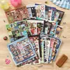 Libro de pegatinas de papel recubierto Xinmo, envío directo de una pieza, materiales creativos de estilo japonés infantil para journaling, decoración diaria y collage