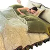 Manta de Cama de Felpa Tallada Antiestática Totalmente Mate de Invierno Juego de Cuatro Piezas Funda de Edredón Gruesa Cálida de Coral Fleece Sábana