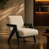 Sillón Perezoso para Sala de Estar, Balcón, Dormitorio, Uso en el Hogar, Silla Individual de Ocio, Estilo Francés Mid-Century Hotelera Silla Richard