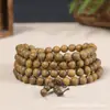 Pulsera Auténtica de Cuentas de Sándalo Verde Buda, Sándalo Natural, Pulsera con Fragancia de Sándalo Jade Argentino, Joyería para Hombres y Mujeres