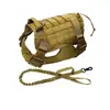 Nuevo conjunto de arnés táctico para mascotas transfronterizo, chaleco anti-explosión para perros, correa acolchada para entrenamiento al aire libre