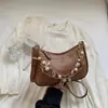 Bolso Nuevo de Primavera 2026 para Mujer, Bolso de Hombro Tejido de Paja de Moda de Nicho Nuevo, Bolso Cruzado Ligero de Hombro Único para Mujer