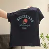 Camiseta de Manga Corta con Estampado de Letras Color Naranja Dopamina 100% Algodón para Mujer Verano Cuello Redondo Hombro Normal Corte Ajustado Favorecedor Versátil
