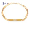 Punto Europa y Estados Unidos accesorios transfronterizos pulsera con letras de título curvo diy fabricantes de nombres familiares suministro al por mayor