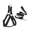 Fornecimento direto da fábrica conjunto de coleira e arreio para animais de estimação, arreio triangular para cães acolchoado com neoprene, disponível para dropshipping