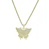 Joyería Estilo HIPHOP Punk Transfronteriza Europea y Americana Colgante de Libélula Hip Hop Collar de Acero de Titanio Collar para Mujer Joyería