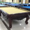 Mesa de billar esculpida estilo americano Zhuo, mesa de billar de alta gama para el hogar Zhuo, mesa de billar estándar