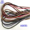 Cuerda de Cera de Tres Hilos 3.5mm Negro Blanco Marrón Algodón Cera Cordón de Zapato de Tres Hilos Hilo de Cera Cuerda Retorcida Cuerda de Algodón con Cera