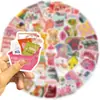 50 Pegatinas Estéticas en Diseños Coloridos Estilo Ins para Decoración DIY de Diarios, Teléfonos, Cuadernos, Maletas y Botellas de Agua, Calcomanías Impermeables