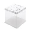 Caja para Pastel de 4 pulgadas 6 pulgadas 8 pulgadas 10 pulgadas 12 pulgadas Altura Doble Elevada Empaque para Horneado Logo Personalizado Postre Caja Alta Caja de Regalo