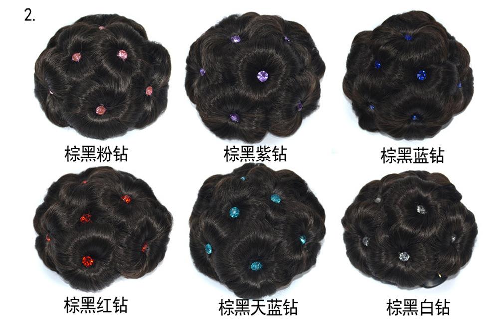 彩钻九朵花发包 棕黑中文