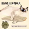 Brinquedo de erva-de-gato para gato para autoentretenimento e alívio do tédio, bola de erva-de-gato mastigável durável, vara catnip teaser para gato, vara teaser para ranger os dentes, brinquedo para gato