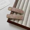 Accesorios para el Cabello Otoño e Invierno 2025 Nuevo Pasador para el Cabello para Mujer con Pedrería Super Brillante Lujo Accesible Pinza BB Pinza para Flequillo Totalmente Diamantada Pinza Cuadrada con Borde Exquisito