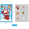 Decoração de Natal adesivos transfronteiriços janela adesivos de vidro Papai Noel alce cena layout cor adesivos eletrostáticos