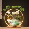 Cerámica Jinqi para Riqueza y Bendición Adornos de Agua Muebles Sala de Estar Entrada Mesa de Centro para Regalos de Inauguración