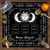 12 Signos del Zodíaco Mantel de Tarot Tela de Tarot Transfronterizo Luna de Tres Fases Tela de Altar Decoración de Tarot Hecho a Medida