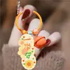 Chaveiro de Marca Pequeno para Presente com Texto, Pingente de Mochila para Meninas, Letras em Acrílico, Chaveiro Decorativo Estilo Ins Fresco e Moderno