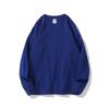 2025 Primavera y Otoño Estilo 1102 Fresco y Sencillo 300g Color Sólido Tela Saludable Holgado Cuello Redondo Sudadera Pulóver