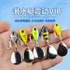 Isca Vibratória de Ferro para Arremesso Longo, Micro Isca Redemoinho Pequeno, Isca Artificial para Robalo de Água Doce, Uso Universal, Vib Brilhante