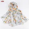 Outono e inverno 2023 novo lenço feminino pequeno fresh retrô estampa proteção solar xale alta qualidade fio de seda atacado