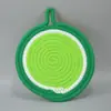Estilo Escandinavo Espessado Corda de Algodão Isolamento Tapete Anti-Queimadura Porta-Copos de Frutas Criativo Tecido Tapete de Panela Lugar Americano Tapete de Gancho