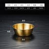Tigela Coreana de Aço Inoxidável 304 para Vinho de Arroz, Tigela Dourada para Petiscos com Alça, Tigela Especial para Arroz para Restaurante, Tigela para Tempero e Preparo
