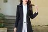 Cortavientos de Primavera Nuevo para Mujer con Forro Hecho en Hangzhou Chaqueta de Largo Medio de un Solo Botón Color Sólido Combinable Chaqueta de Primavera y Otoño