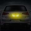 Pequeno Demônio Olhos de Monstro Adesivo Refletivo para Carro Decoração Carro Veículo Elétrico Luminoso Noite Destaque Grau Diamante Adesivo de Carroceria