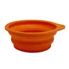Tigela de viagem para exterior tigela dobrável de silicone 600ML grau alimentício Tigela para animais de estimação tigela de cachorro tigela portátil para gato louça para animais de estimação