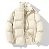 Chamarra Acolchada Reversible para Pareja Otoño/Invierno Nueva con Cuello Alto Chaqueta de Algodón Versátil Casual para Hombre Usable por Dentro y por Fuera Algodón