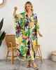 Cubierta de playa holgada transfronteriza europea y americana con cuello en V fijo, tejida a mano, vestido de vacaciones, camisa protectora solar para bikini