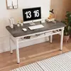 Mesa Plegable para Computadora de Escritorio, Escritorio con Bordes Envueltos, Escritorio para Escribir en Casa, Mesa de Estudio, Casa de Alquiler, Mesa de Comedor Simple, Tocador