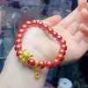 Arena Imperial con Contenido Medio Combinado con Pulsera de Accesorios Nezha, Sencillo, Versátil, Moderno y Exquisito, Pulsera Unisex, Producto para Transmisión en Vivo