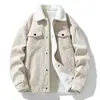 Streetwear Retro Workwear Chaqueta Holgada para Hombre Primavera Otoño Nueva Casual Versátil Moderna Elegante Top