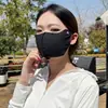Nueva Máscara Protectora Solar Delgada de Seda de Hielo para Primavera y Verano Nylon Piel de Hielo Pequeña Sensación de Hielo Ampliada Transpirable Protección Ocular Máscara Femenina