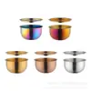Tazón de Acero Inoxidable 304 Tazón para Huevo al Vapor Tazón Casero para Postre Ramen con Tapa Tazón Grande Taza para Arroz al Vapor Sopa Taza para Estofado Suministros de Cocina