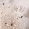 Adesivos de Unha Bolinhas Laço Tensor Suave M-1459 Adesivos de Unha Laço Estilo Ballet Francês