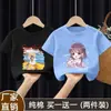 Camiseta de Verano para Niñas 2025 Nuevo Estilo Estilo Infantil Estilo Coreano Camiseta de Verano de Manga Corta para Niñas Algodón Puro t Top Holgado