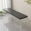 Mesa de comedor acrílica de madera maciza, escritorio flotante estilo mid-century, adecuado para apartamentos pequeños, sala de estar en casa, estudio y escritorio de lectura para niños